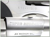 Ruger Super Redhawk 44 Mag Stainless 9.5” w Rings Revolver 1990 - Image 4 of 4