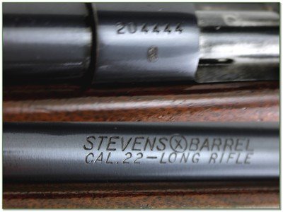 Vintage Stevens 416 Bolt Action Target 22 LR with 10X Unertl scope - Image 4 of 4