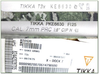 Tikka T3X Superlite VSX 7mm PRC 22.4” Stainless Fluted Rifle w Box - Image 4 of 4