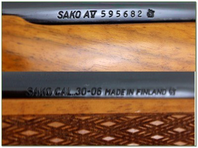 Sako Model AV Deluxe 30-06 23” Rifle w Rings - Image 4 of 4