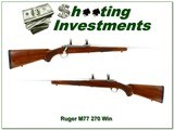 Ruger Model M77 Mark II 270 Win Stainless Walnut 22” w Rings 1997 - Image 1 of 4