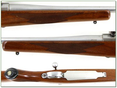 Ruger Model M77 Mark II 270 Win Stainless Walnut 22” w Rings 1997 - Image 3 of 4