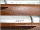 Ruger Model M77 Mark II 270 Win Stainless Walnut 22” w Rings 1997 - Image 4 of 4