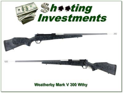 Weatherby Mark V Accumark Left Hand LH 300 Wby Mag 28” w Accubrake - Image 1 of 4