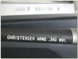 Sako V Stainless 340 Wby Mag w 26” Carbon Christensen Barrel - Image 4 of 4