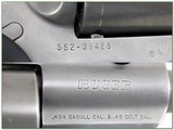 Ruger Super Redhawk 454 Casull Target Grey 7.5” Revolver w Case and Rings - Image 4 of 4