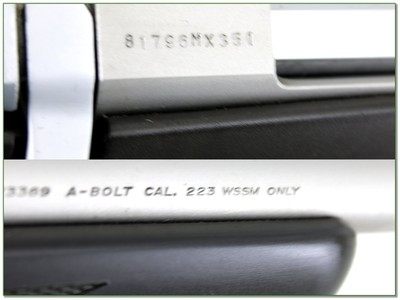 Browning A Bolt II Micro 223 WSSM Stainless Stalker 21” Rifle Rare - Image 4 of 4