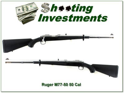 Ruger All Weather 77/50 50 Cal Stainless Muzzleloader 22” 1999 - Image 1 of 4