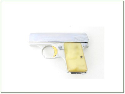 Browning Baby 25 Auto Nickel Plated Belgium 1965 2.5” Excellent w Manual - Image 2 of 4