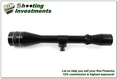 Leupold 3-9x Gloss Rifle Scope w AO, Target Turret Caps, and Duplex Reticle - Image 4 of 4