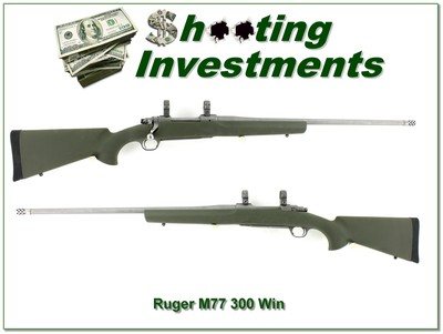 Ruger M77 Hawkeye 300 Win Mag All Weather Houge Factory 24” 2014 - Image 1 of 4