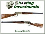 Browning 1886 45-70 National Forests Centennial 1991 22” Rifle Appears Unfired - Image 1 of 4