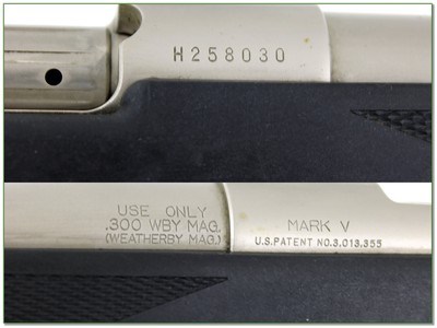 Weatherby Mark V Alaskan 300 Wby Mag Nickel Plated All Weather 24” Rifle - Image 4 of 4