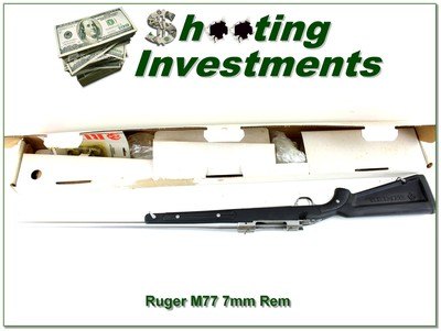 Ruger M77 Mark II 7mm Rem Mag Skeleton Stainless Zytel 24” ANIB 1994 - Image 1 of 4