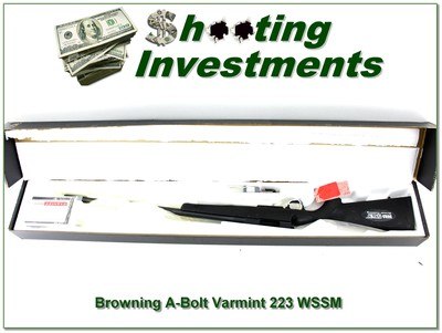 Browning A Bolt II Varmint Stalker 223 WSSM 24” HB NIB Appear Unfired - Image 1 of 4