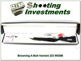 Browning A Bolt II Varmint Stalker 223 WSSM 24” HB NIB Appear Unfired - Image 1 of 4