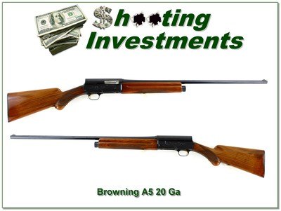 Browning A5 Twenty 20 Ga Belgium Shotgun 28” Mod 1962 - Image 1 of 4