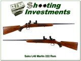 Sako Riihimaki 222 Rem 25” HB Rifle Made for Marlin w Rings - Image 1 of 4
