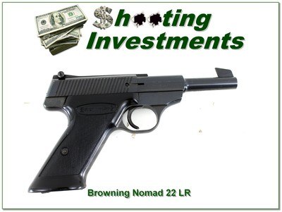 Browning Nomad 22 LR 4.5” Semi Auto Pistol Belgium 1967 Excellent - Image 1 of 4