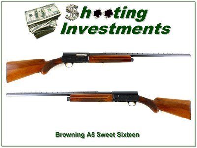 Browning A5 Sweet Sixteen 16 Ga Belgium 28” Mod VR 1962 Shotgun Excellent - Image 1 of 4