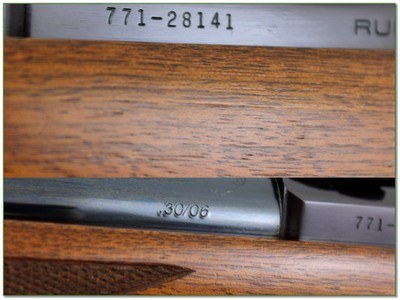 Ruger Model M77 30-06 Red Pad 22” Rifle 1987 w Rings Near New - Image 4 of 4