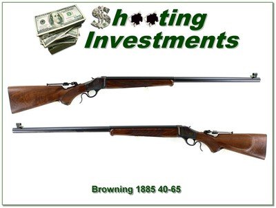 Browning 1885 BCPR 40-65 Black Powder Case Color 30” HB Rifle Excellent - Image 1 of 4
