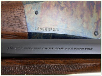 Browning 1885 BCPR 40-65 Black Powder Case Color 30” HB Rifle Excellent - Image 4 of 4