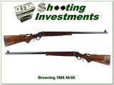 Browning 1885 BCPR 40-65 Black Powder Case Color 30” HB Rifle Excellent - Image 1 of 4