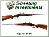 Ruger No. 1 B Standard 270 Win Red Pad 26” Rifle w Rings 1978 - Image 1 of 4