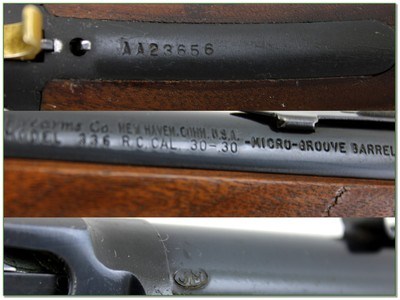 Marlin Model 336 RC 30-30 JM Pre Safety 20” Rifle 1965 - Image 4 of 4