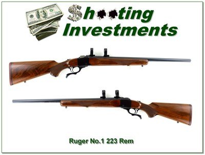 Ruger No. 1 V Varminter 223 Rem Red Pad 24” HB 1980 Excellent - Image 1 of 4