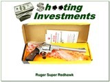 Ruger Super Redhawk 44 Mag 9.5” Stainless Revolver w Box and Rings 1988 - Image 1 of 4