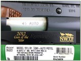 Remington Model 1911 R1 45 ACP 5” 2012 NWTF Commemorative Pistol NIB - Image 4 of 4