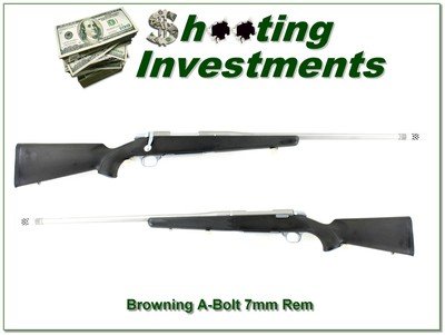 Browning A Bolt II Stainless Stalker 7mm Rem 26” w BOSS Excellent - Image 1 of 4