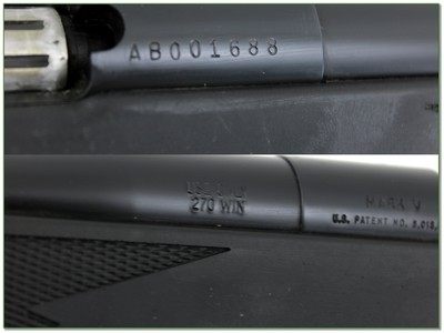 Weatherby Mark V 270 Win 6 Lug Lightweight Synthetic 24” Rifle - Image 4 of 4