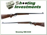 Browning 1885 BCPR 40-65 Black Powder Case Color 30” HB Rifle Excellent - Image 1 of 4