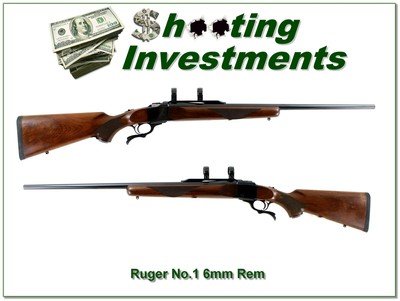 Ruger No. 1 B 6mm Rem 26” Rifle w Rings 1999 - Image 1 of 4