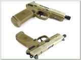 FN FNX-45 Tactical 45 ACP FDE 6” Threaded Pistol LNIC with Extras - Image 3 of 4