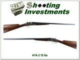 AYA No. 2 Sidelock 12 Ga SXS Engraved Case Color 28” M / F Excellent - Image 1 of 4
