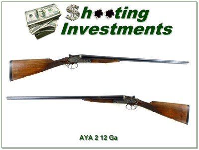 AYA No. 2 Sidelock 12 Ga SXS Engraved Case Color 28” M / F Shotgun - Image 1 of 4