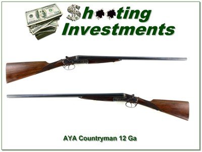 AYA The Countryman Sidelock 12 Ga SXS Case Color 28” M / F Excellent - Image 1 of 4