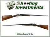 William Evans SXS 12 Ga Engraved 28” IC / M Shotgun - Image 1 of 4
