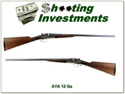 AYA No. 2 SST Sidelock 12 Ga SXS Engraved Case Color 28” M / F Excellent - Image 1 of 4