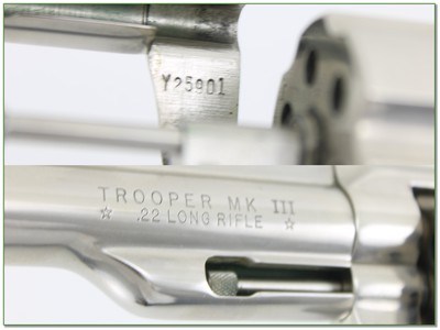 Colt, Trooper MK III 8in Polished Nickel 22 LR - Image 4 of 4