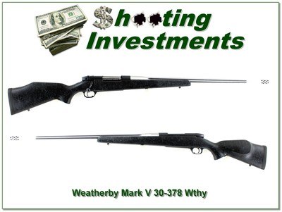 Weatherby Mark V Accumark 30-378 Wby Mag 28” Rifle w Accubrake - Image 1 of 4