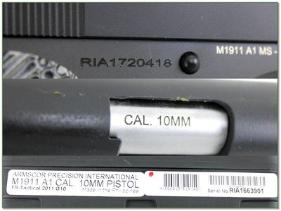 Rock Island Armory M1911 A1 Ultra FS 10mm Tact 2011 5” Pistol LNIB - Image 4 of 4