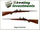Ruger Model 77/22 22 LR 20” Rifle 1989 w Rings - Image 1 of 4