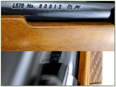 Sako Forester L579 Deluxe 243 Win 23” Rifle w Bauch & Lomb Scope Excellent - Image 4 of 4