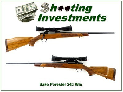 Sako Forester L579 Deluxe 243 Win 23” Rifle w Bauch & Lomb Scope Excellent - Image 1 of 4