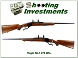 Ruger No. 1 B 270 Win Pre Warning 26” Rifle w Rings 1976 Excellent - Image 1 of 4